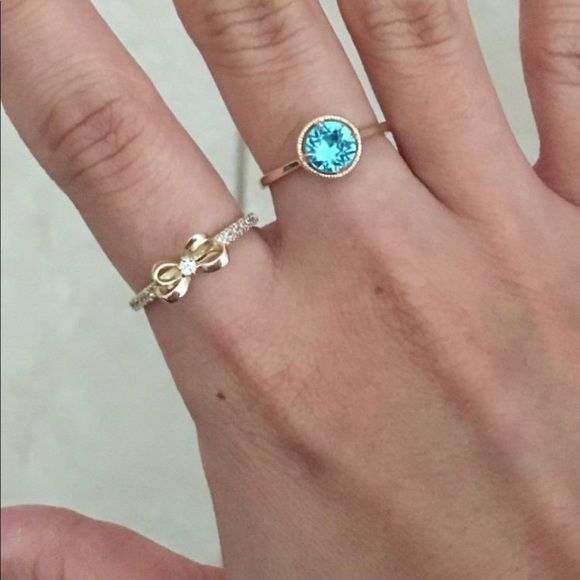 NWT 10k Gold Birthstone Ring made with Infinite Elements Crystal, MULTI COLOR💍 - Picture 3 of 15